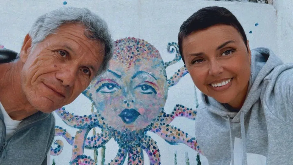 Valerio e Denise di fronte all’opera