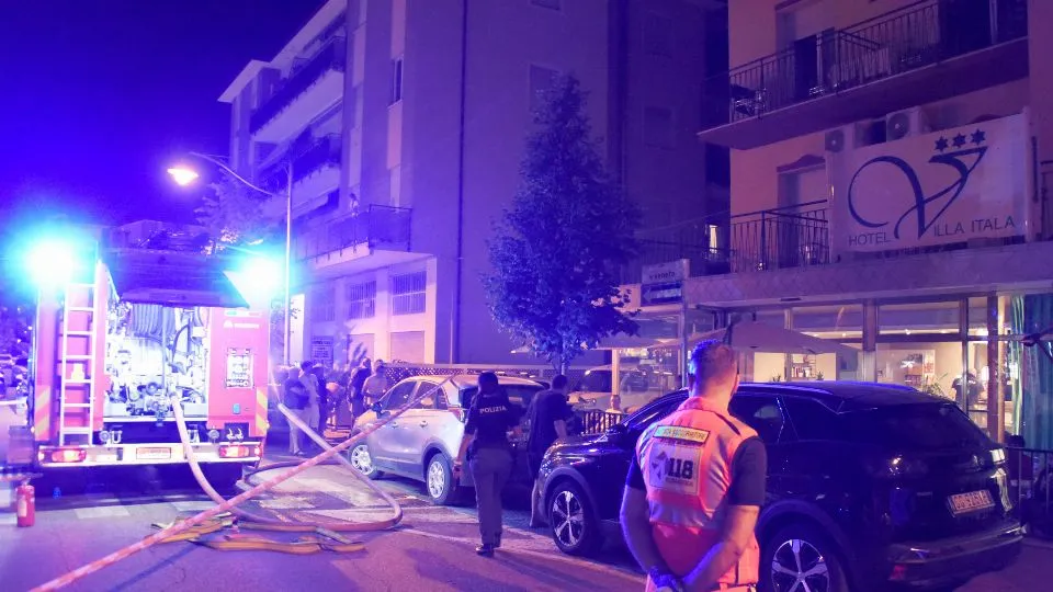 Rimini 07-08-2024 – Incendio hotel Villa Itala Rimini. © Manuel Migliorini / Adriapress.