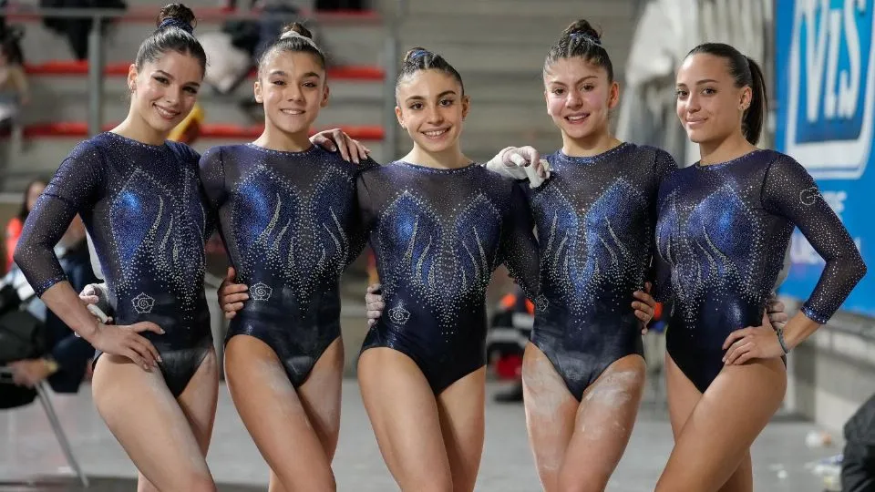 La squadra di A1 della Ginnastica Riccione Academy