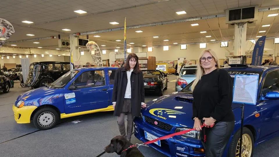 Micky Martinelli e Chantal Galli con la Subaru Impreza