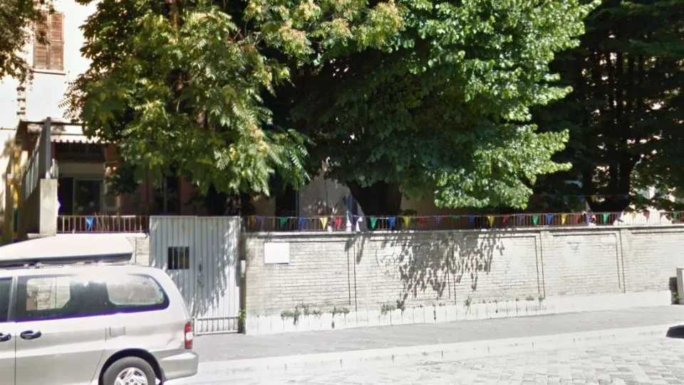 l’ingresso dell’asilo Baldini
