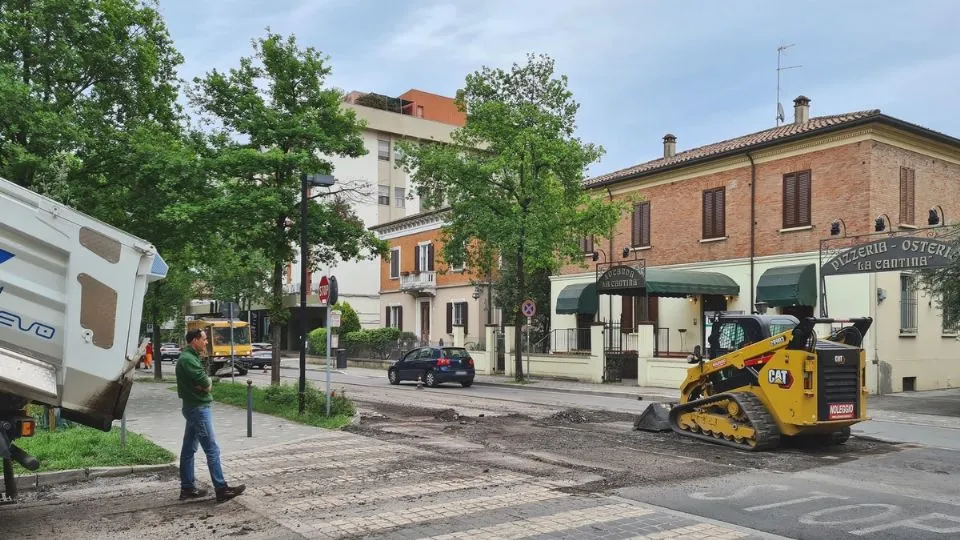 lavori Hera a Santarcangelo