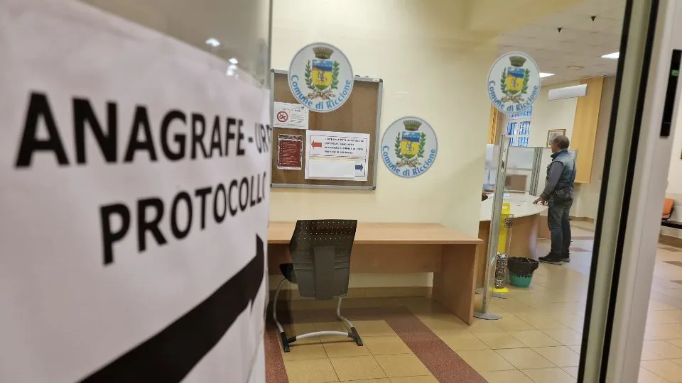 l’ufficio anagrafe di Riccione