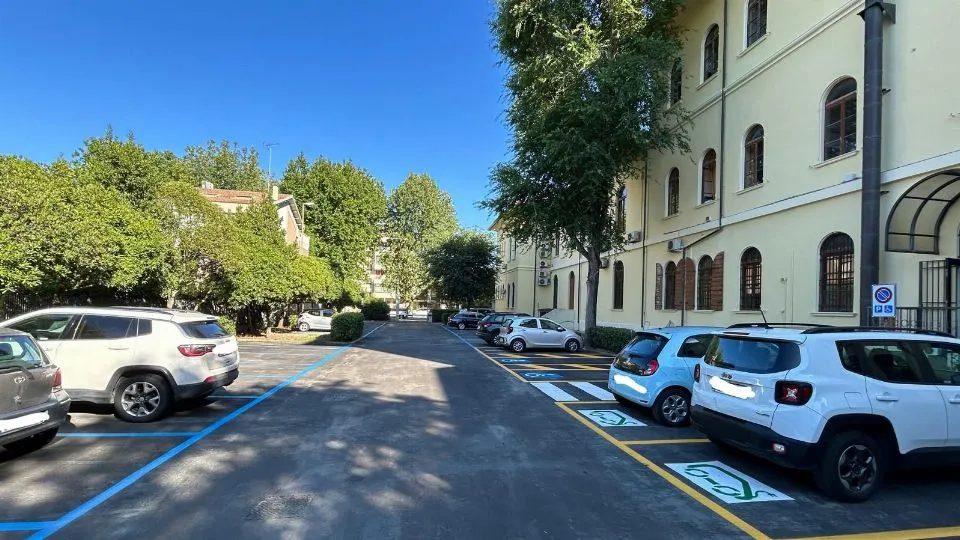 il parcheggio di palazzo Mancini