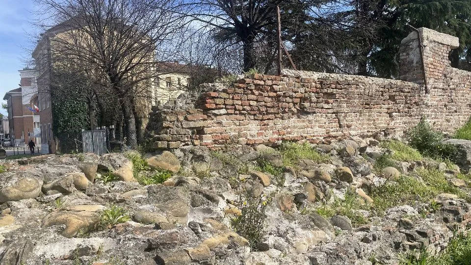 una porzione di mura