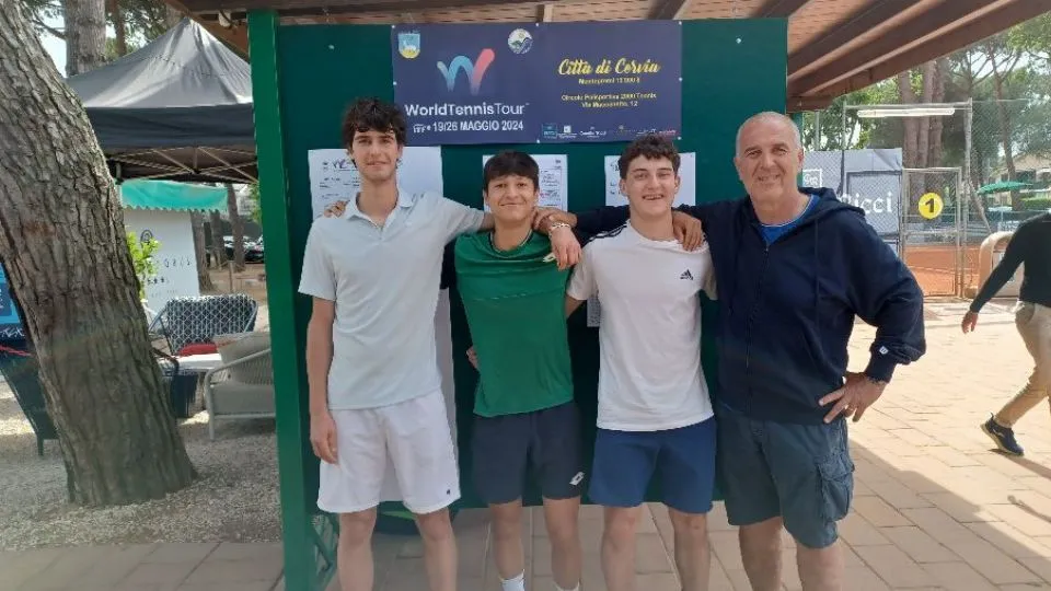 Zanuccoli, Briganti e Valli con il presidente Maurizio Tappi