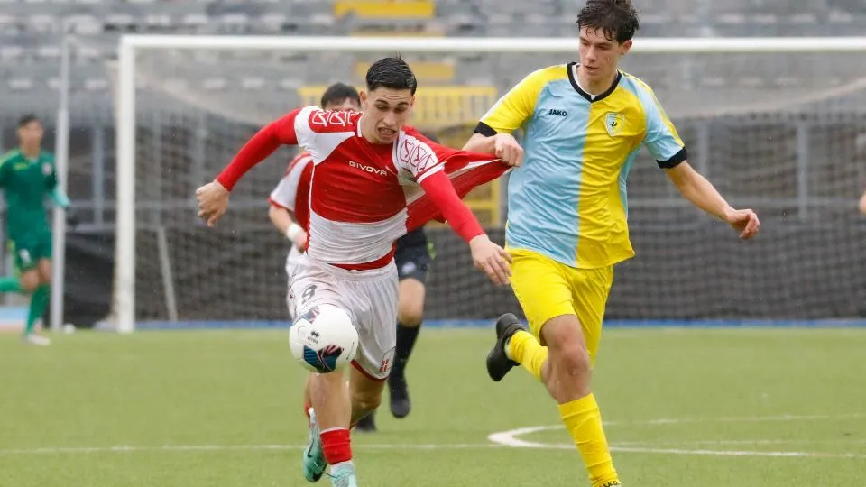 Cristiano Giometti, in gol nella partita Rimini-Arzignano della Primavera
