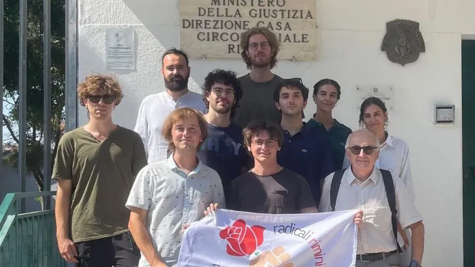 la delegazione in visita