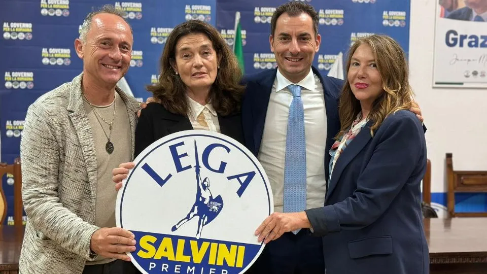 i due candidati con Ugolini e Morrone

