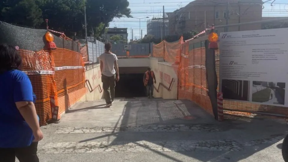 il sottopasso riaperto

