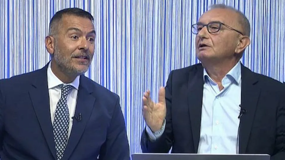 Fabrizio Pullè e Riziero Santi negli studi di Icaro TV