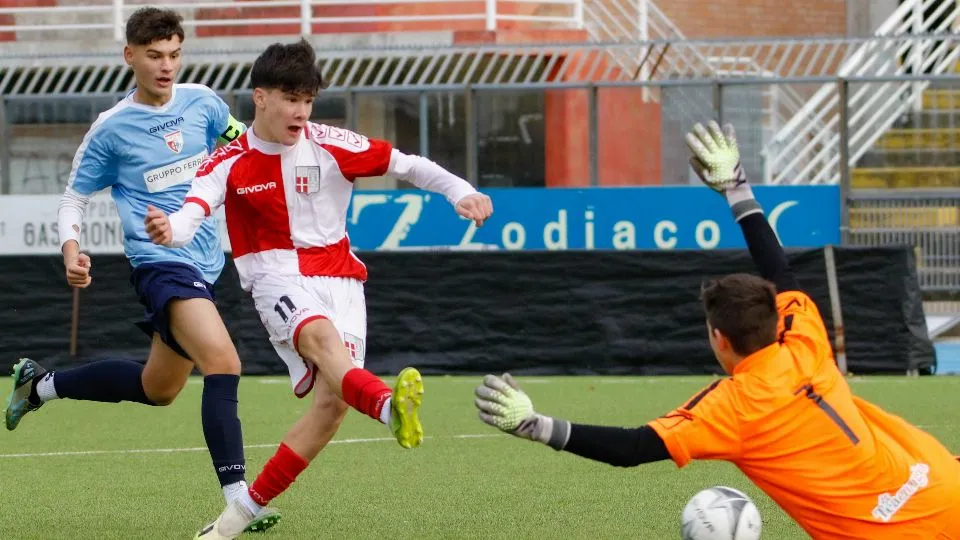 Fabrizio Frati, autore di un poker nella gara vinta dall’Under15 a Mantova per 4-2