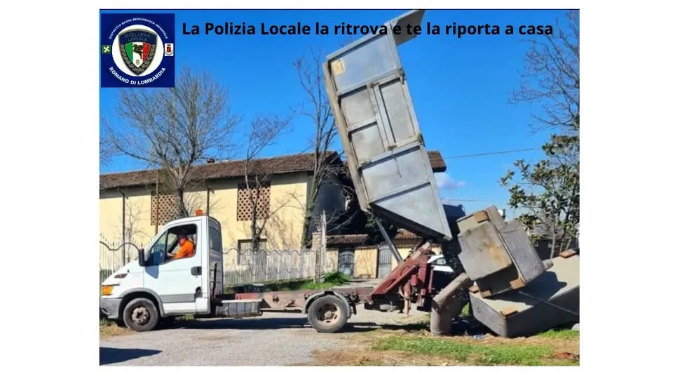 dal video della polizia locale del Distretto bassa Bergamasca orientale