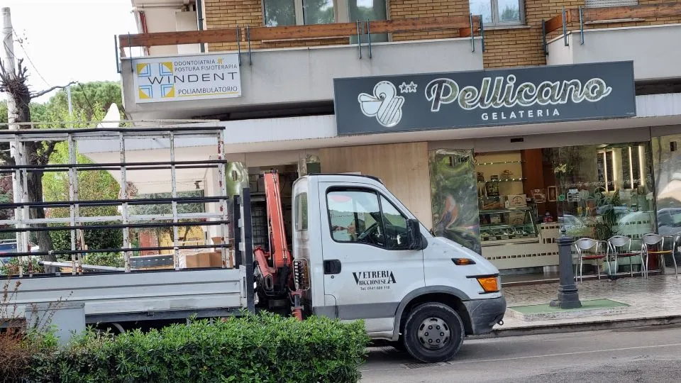 la gelateria il Pellicano a Riccione