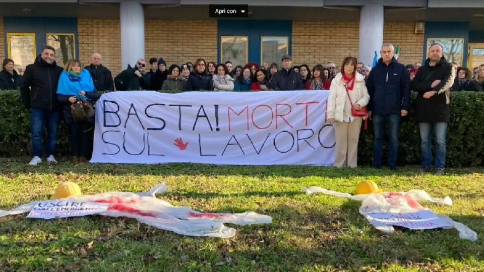 una manifestazione per la sicurezza sul lavoro
