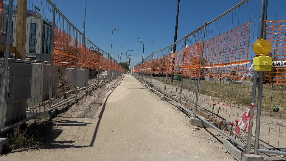 il cantiere per il parcheggio Tripoli