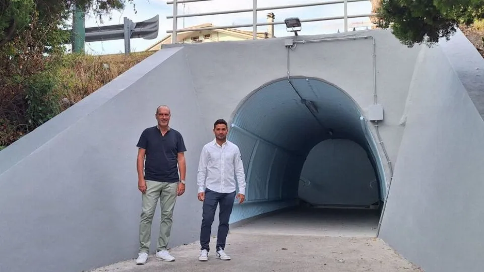 il sottopasso riqualificato
