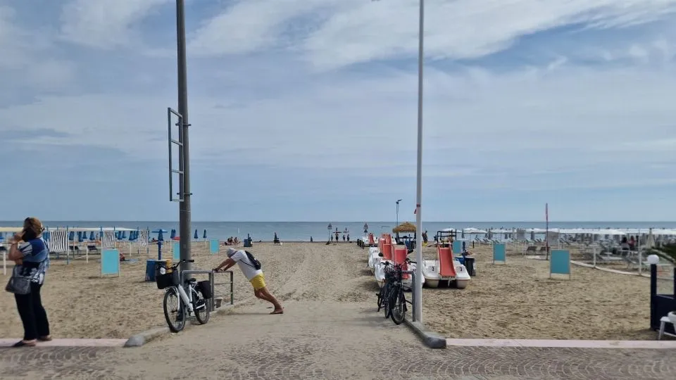 la spiaggia di piazzale Azzarita