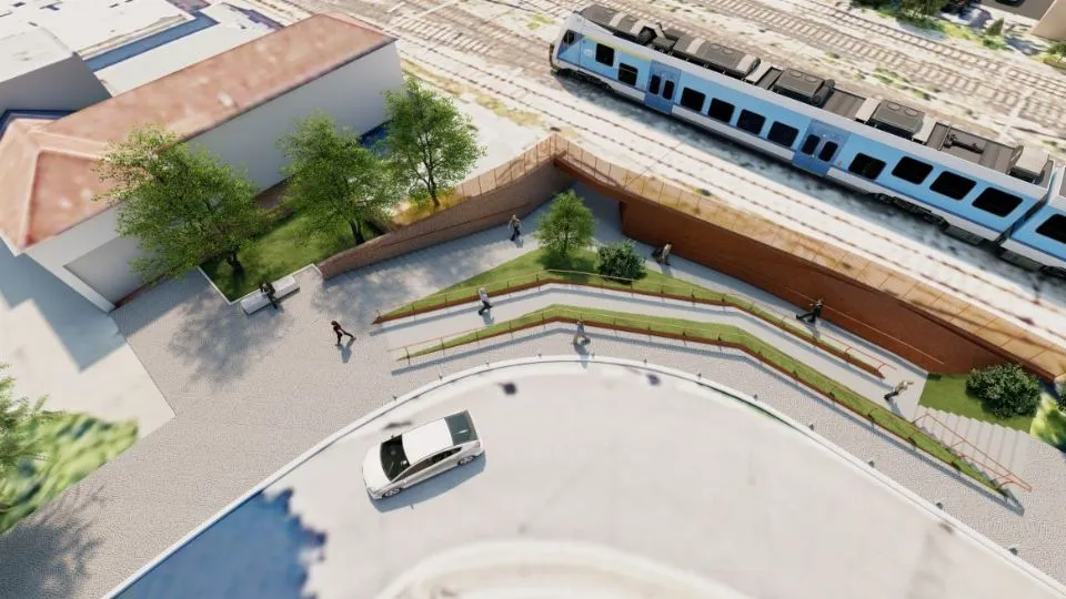un rendering del progetto sottopasso