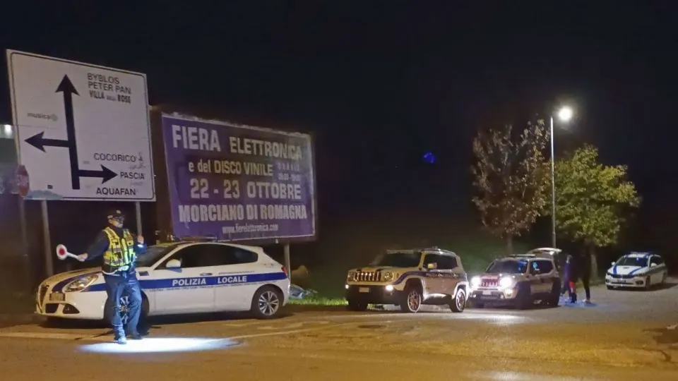 controlli sulle vie per le discoteche