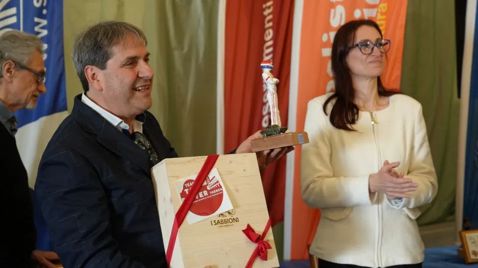 Paolo Pieroni, vincitore assoluto 2023, con Serena Giorgetti