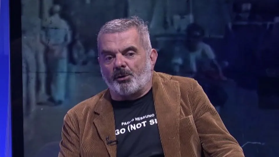 Paolo Nessuno negli studi di Icaro TV