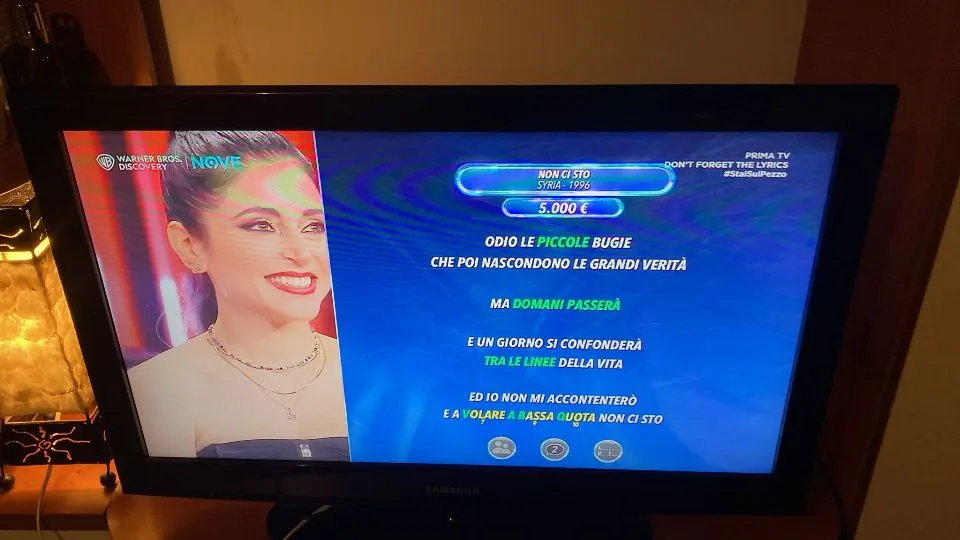 Silvia Contenti durante la puntata di giovedì 21 marzo