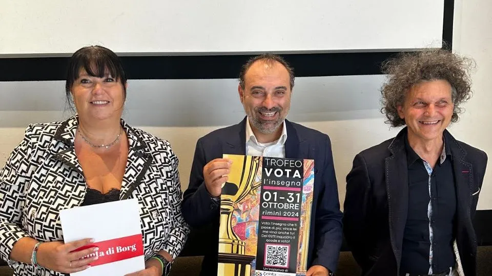 Elena Borghi, Segretario Generale Zeinta di Borg, Juri Magrini, Andrea Amadei Presidente di Zeinta di Borg