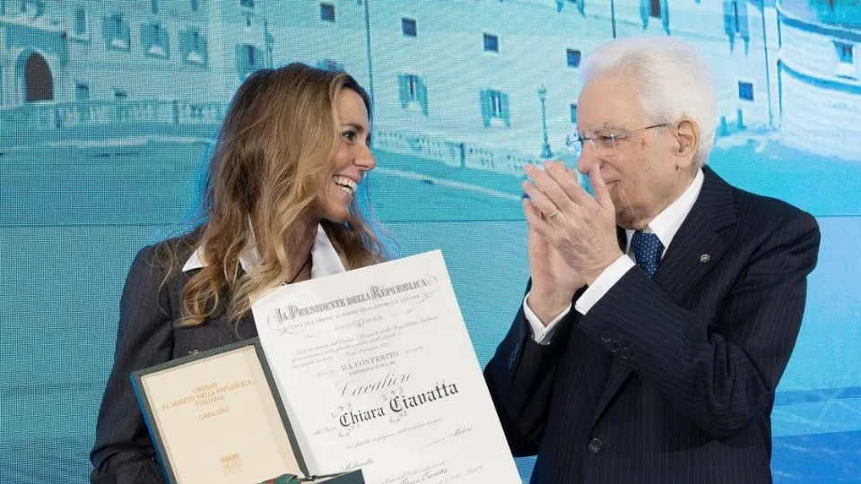Chiara Ciavatta premiata dal Presidente Mattarella
