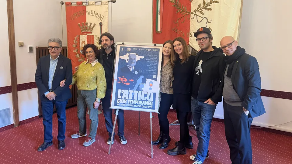 Alcuni dei protagonisti de L'Attico