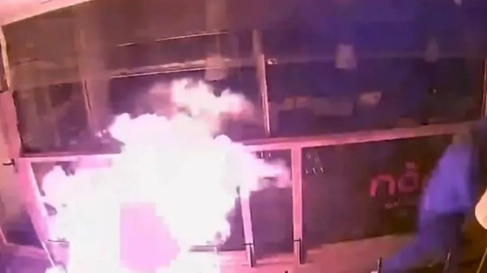 Un frame dalle immagini della videosorveglianza
