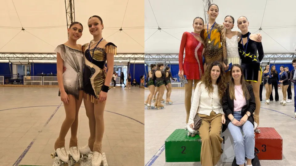 Aurora Pagnotta, Giulia Della Martire, Isabel Battazza, Ambra Morolli, Greta Zaghini, Caterina Leardini e le allenatrici