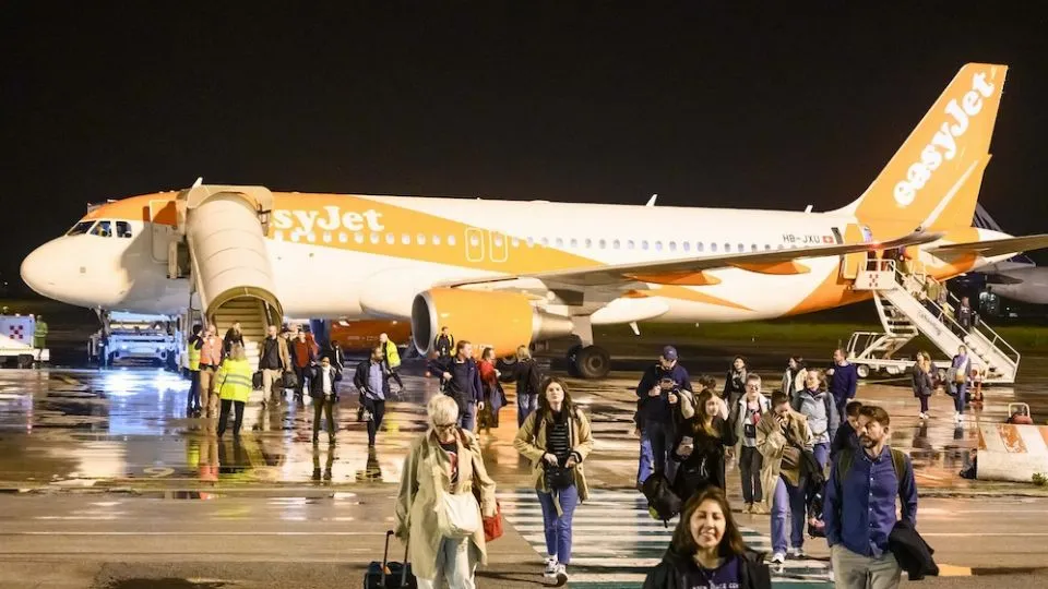 il primo volo EasyJet da Basilea 
©Riccardo Gallini /GRPhoto
