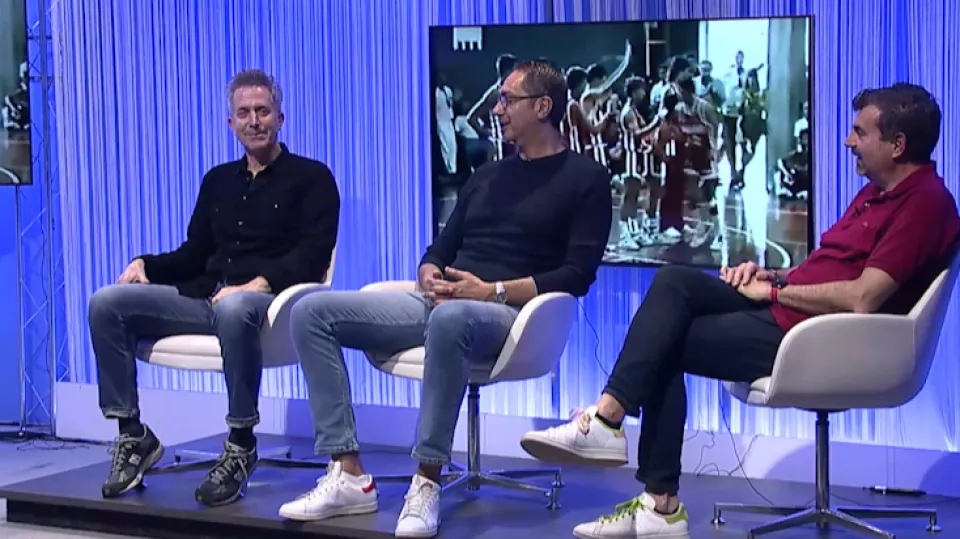 Bernardi, Ferroni e Gambetti in studio