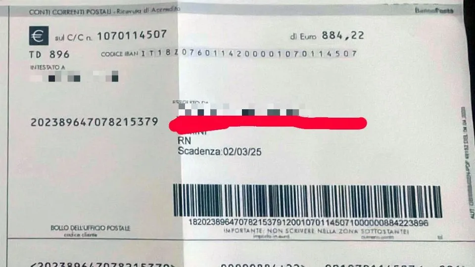 uno dei bollettini ingannevoli
