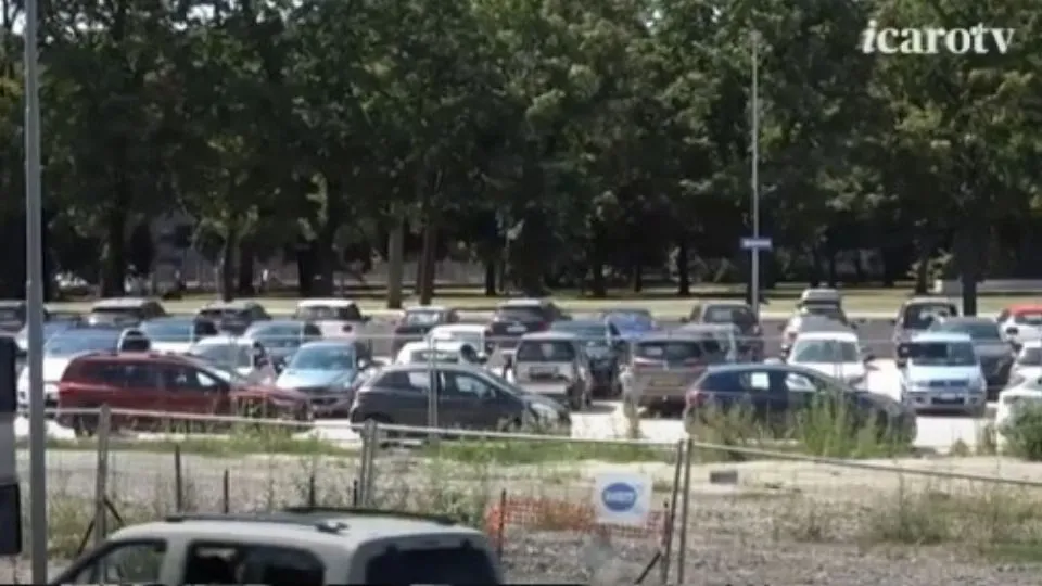 il parcheggio provvisorio all’area ex Fox