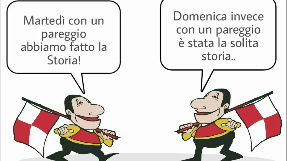 La vignetta di Baio dopo Rimini-Campobasso 1-1