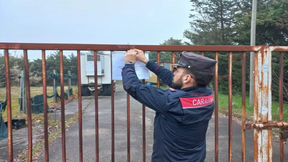 Il terreno sequestrato