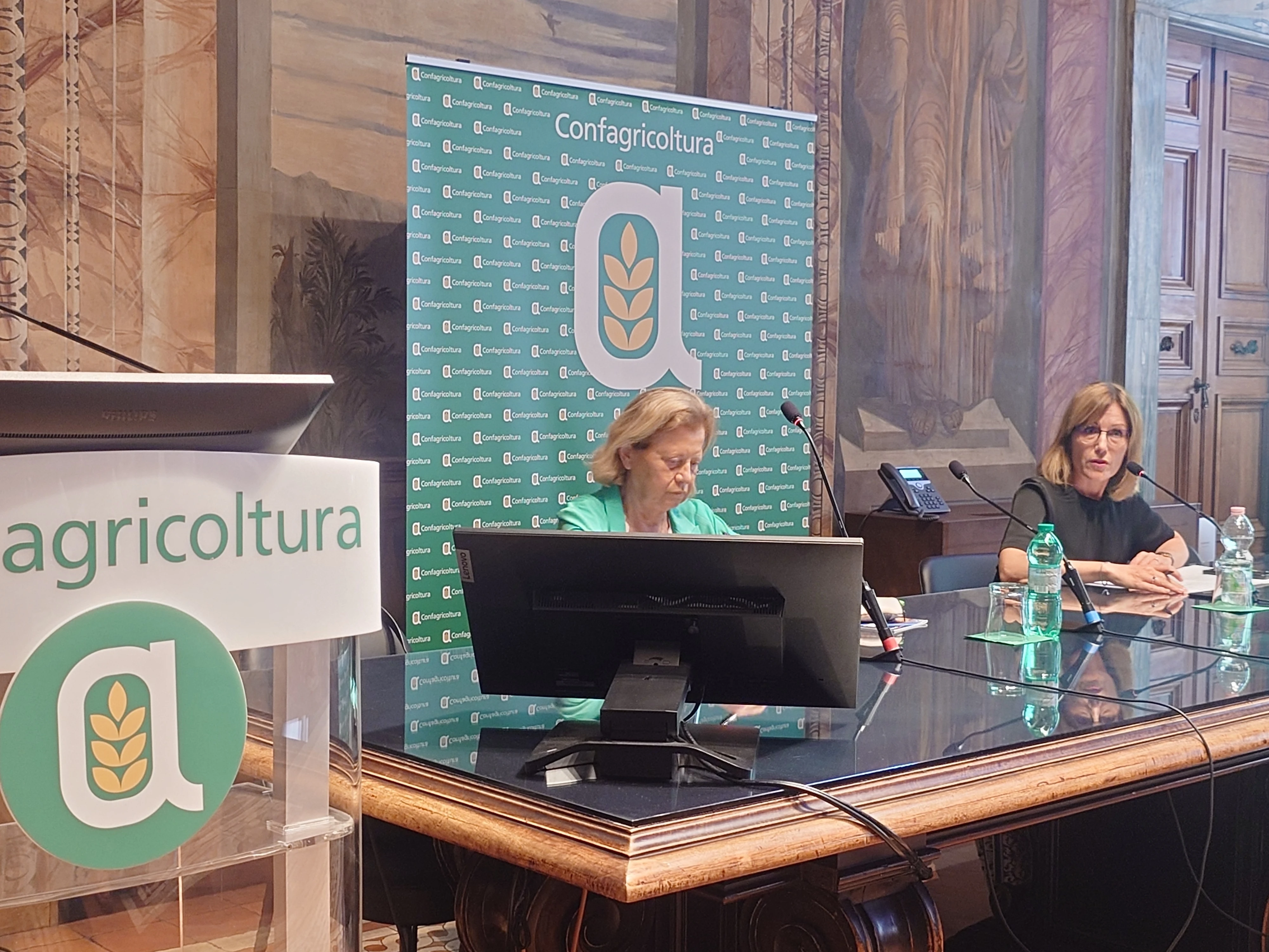 Alessandra Oddi Baglioni, Presidente Confagricoltura Donna, Cristina Gambini, giornalista  Gruppo Icaro