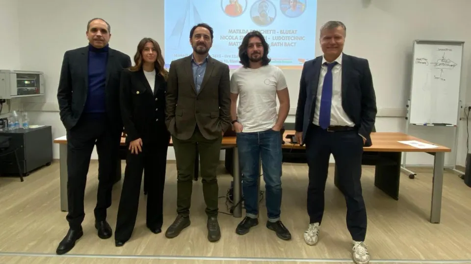 Da sinistra Leonardo Tagliente, Matilda Banchetti, Nicola Simoncelli, Matteo Curcio, Lorenzo Succi