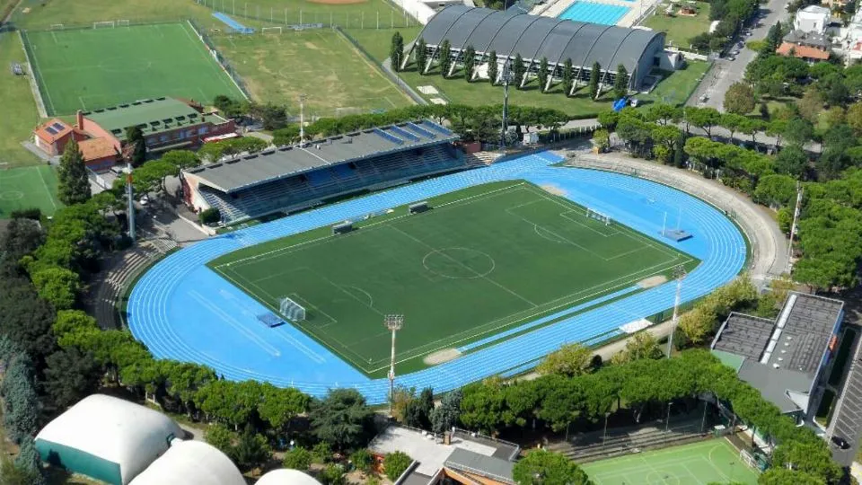 Lo stadio comunale “Italo Nicoletti” di Riccione