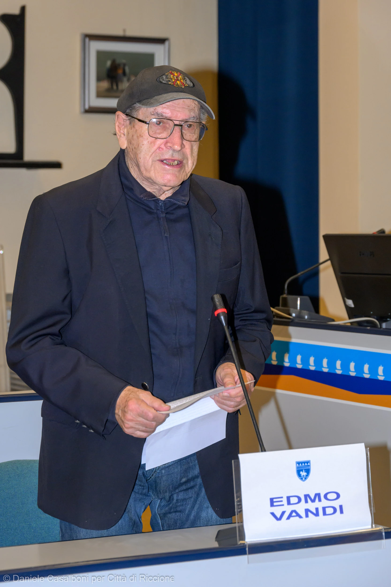 Edmo Vandi in consiglio comunale