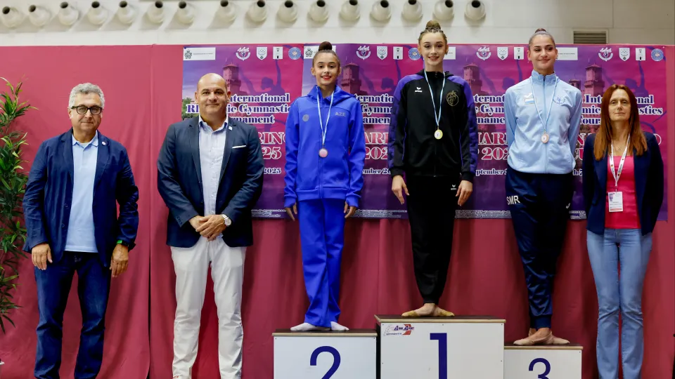Emma Fratti sul podio