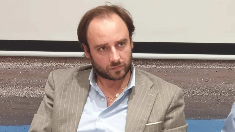 Espedito Siniscalchi durante la conferenza stampa di venerdì