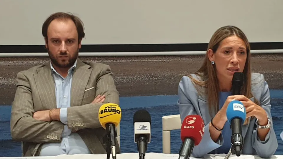 Espedito Siniscalchi e Giusy Anna Scarcella durante la conferenza stampa