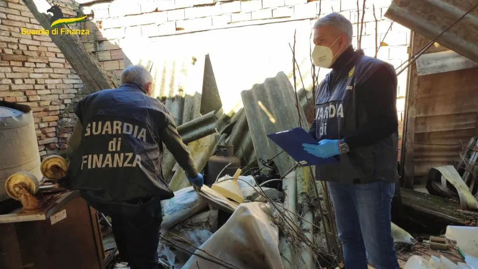 l’aera sequestrata dal ROAN