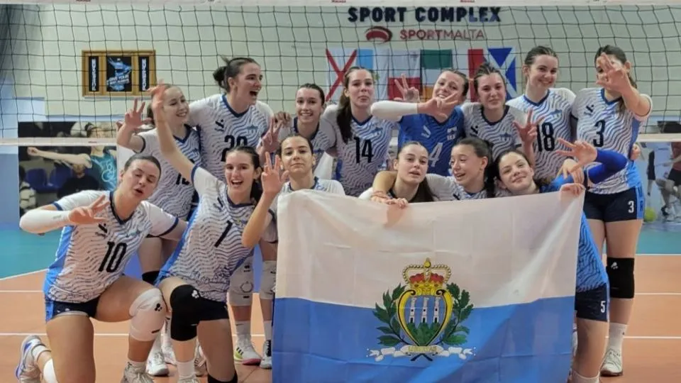 L’Under 18 di San Marino dopo la vittoria in finale su Malta