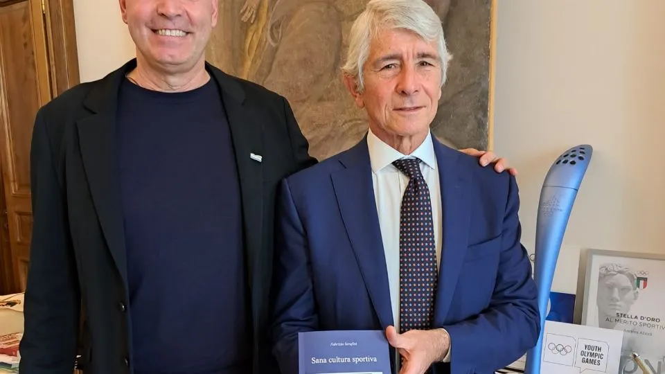 Fabrizio Serafini e il ministro Andrea Abodi