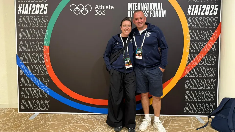 Federica Selva e Gian Marco Berti all’International Athletes’ Forum 2025