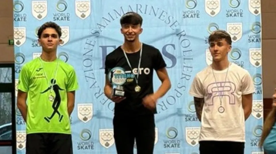 Federico Mainolfi sul podio